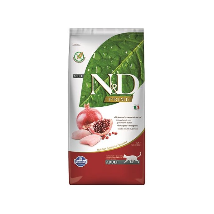 Farmina N&D cat PRIME (GF) adult, chicken & pomegranate 5 kg